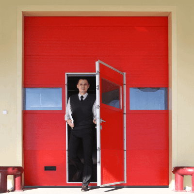 Промышленные ворота серии ProTrend Промышленные ворота цвет пурпурно-красный